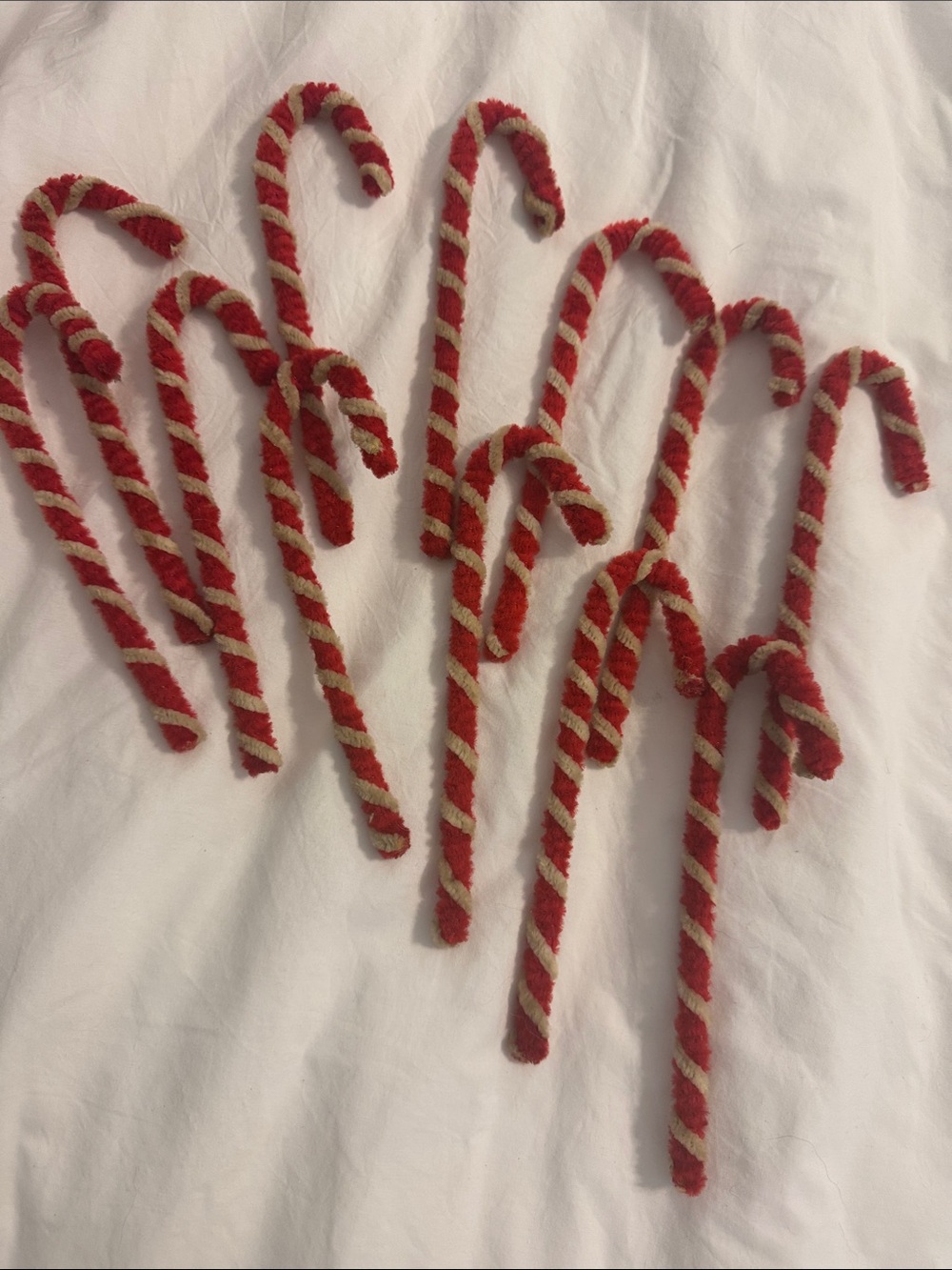 12 Vintage Candy Canes Christmas Tree Decor